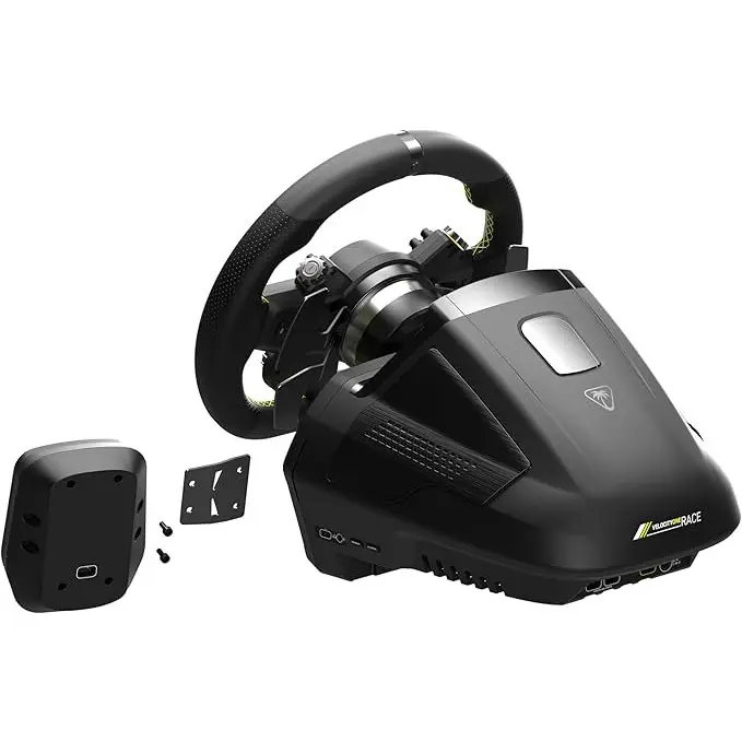 Turtle Beach VelocityOne Black USB Steering Wheel and Pedals for PC and Xbox