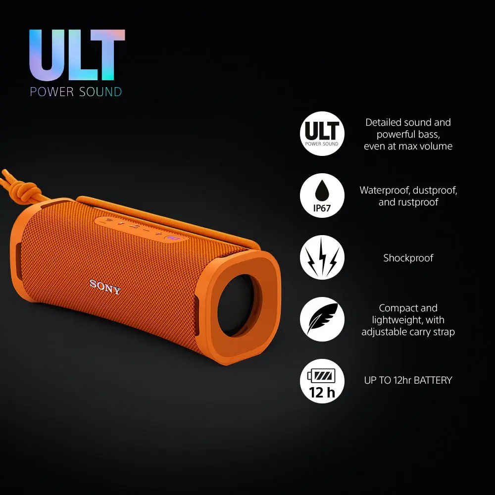 Sony ULT FIELD 1 Wireless Orange Portable Speaker