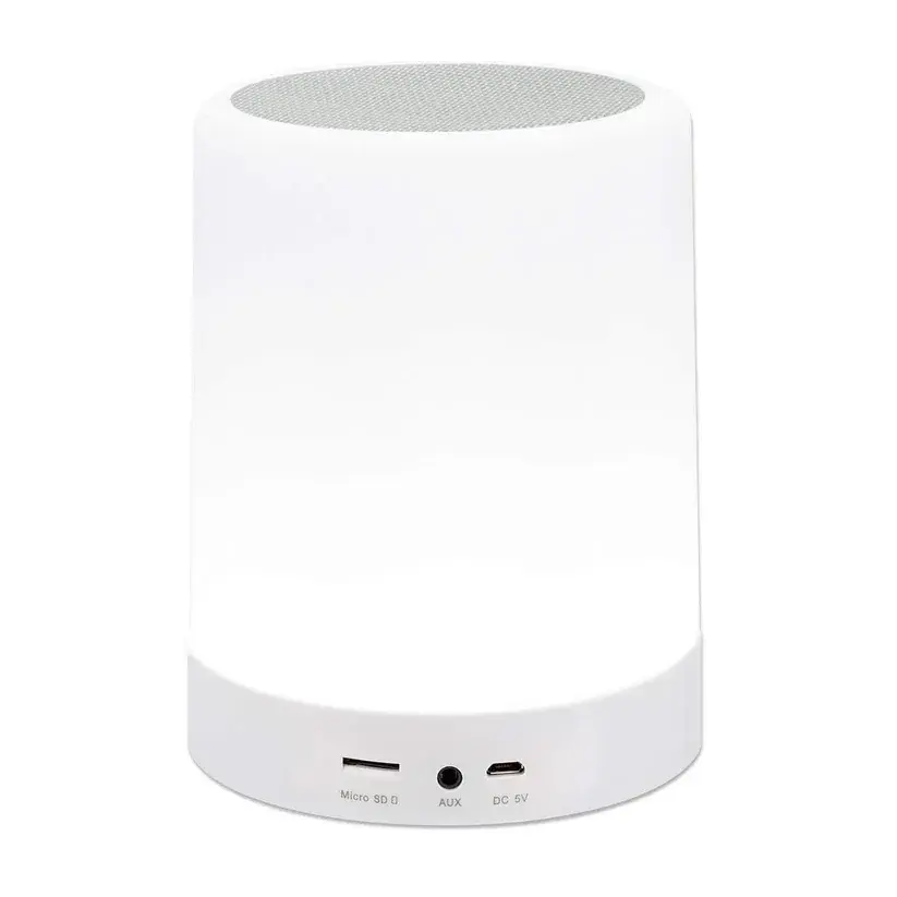 Manhattan Sound Science White Bluetooth Speaker - Up to 5 Hours Playback Time; 10m Range; Aux 3.5mm Connector