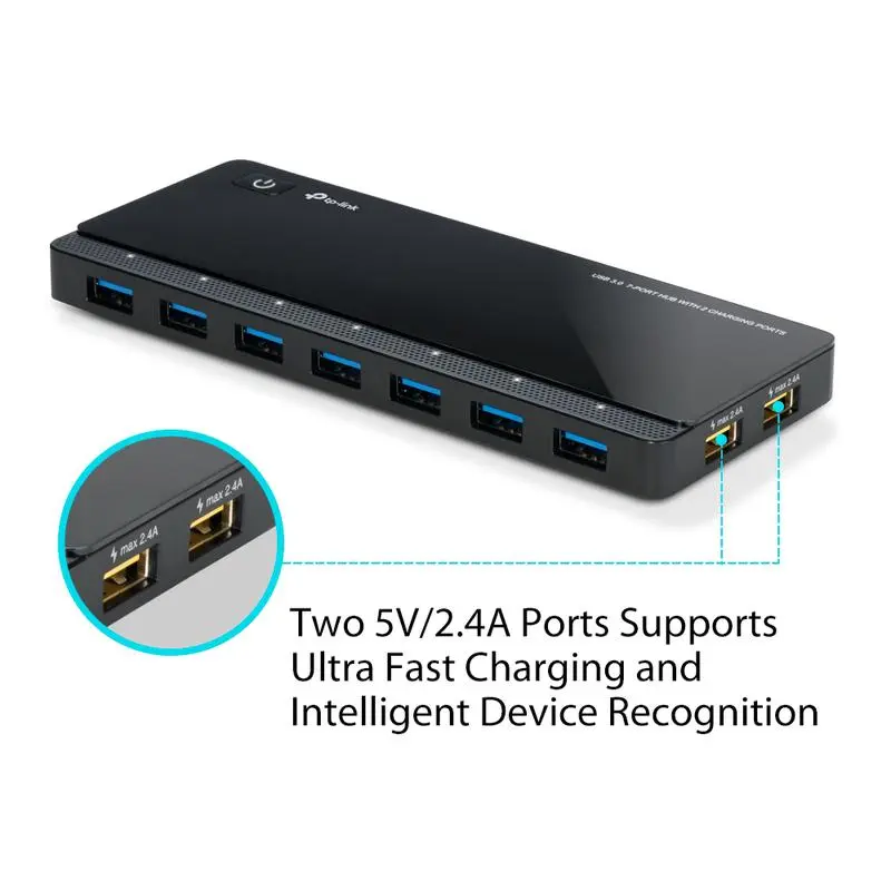 TP-Link USB 3.0 7 Port Hub with 2 Charging Ports