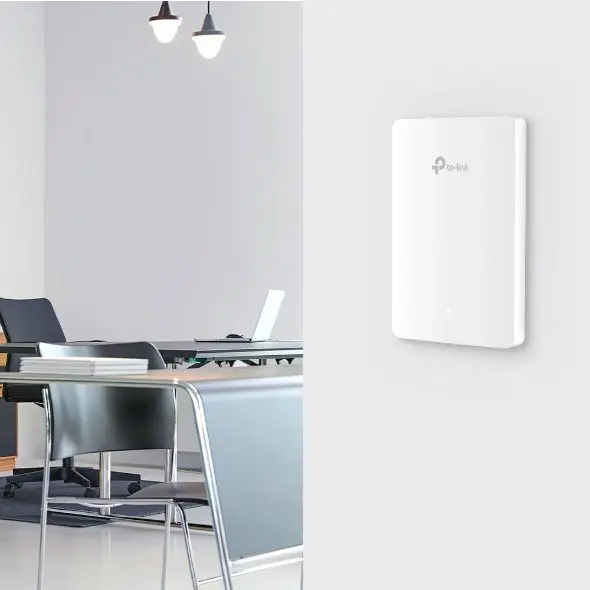 TP Link AX1800 Wall Plate WiFi 6 Dual Band Power Over Ethernet Gigabit Access Point