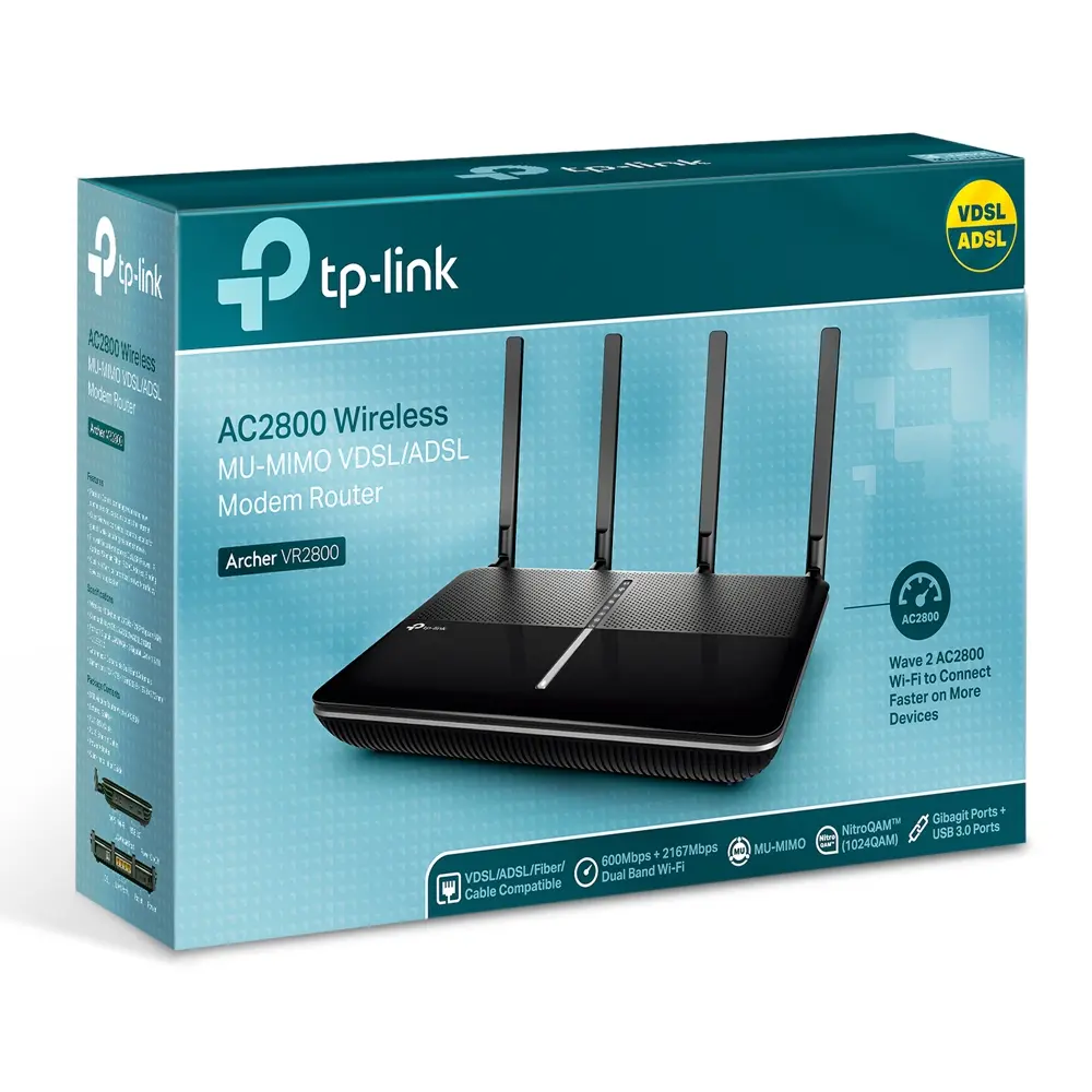 TP-Link AC2800 Wireless MUMIMO Modem Router