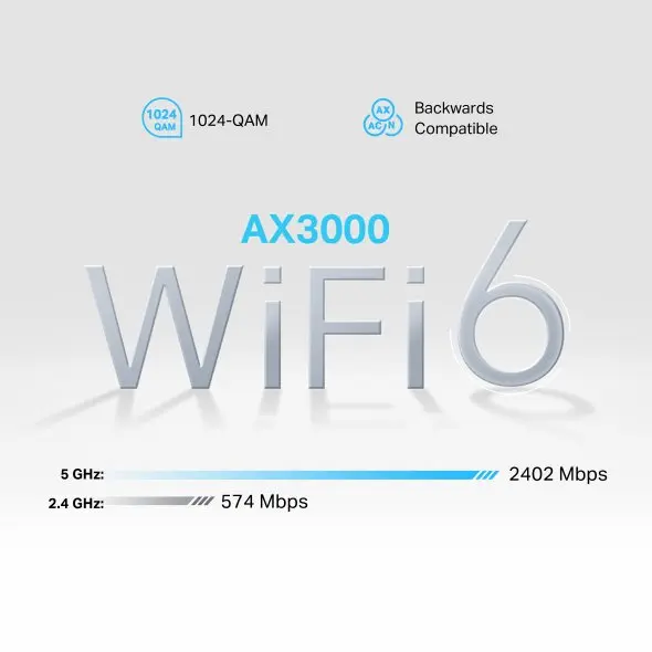 TP-Link 5G AX3000 Dual Band Wi-Fi 6 Telephony Router