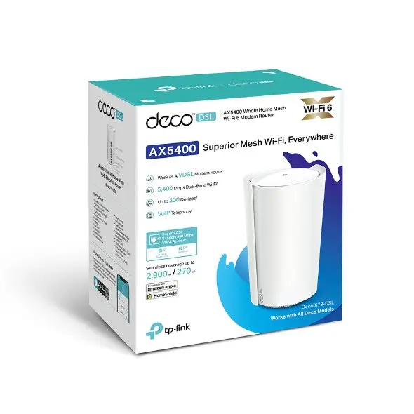 TP-Link AX5400 VDSL Whole Home Mesh Wi-Fi 6 Unit 1 Pack