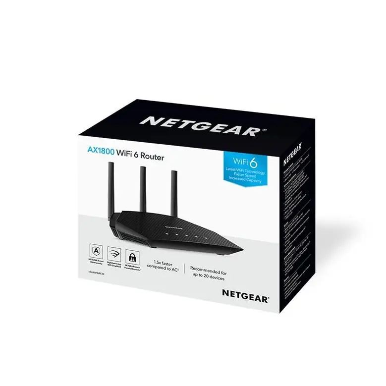 NETGEAR Nighthawk 4-Stream AX1800 WiFi 6 Gigabit Ethernet Dual-band Router