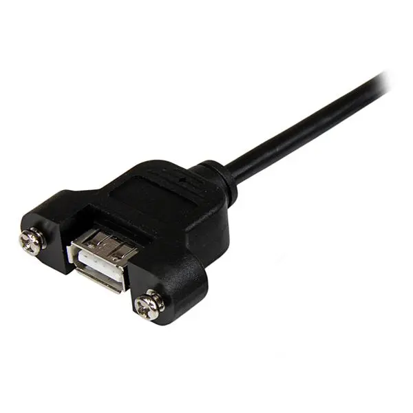 StarTech.com 3 ft Panel Mount USB Cable A to A