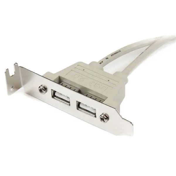 StarTech.com 2 Port USBA Female LP Slot Plate Adapter