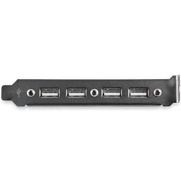 StarTech.com 4 Port USB A Female Slot Plate Adapter