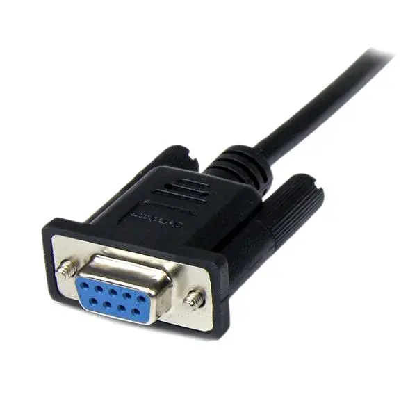 StarTech.com 2m DB9 RS232 Serial Null Modem Cable FM