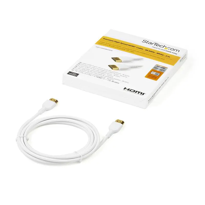 StarTech.com 2m White High Speed HDMI 2.0 Cable