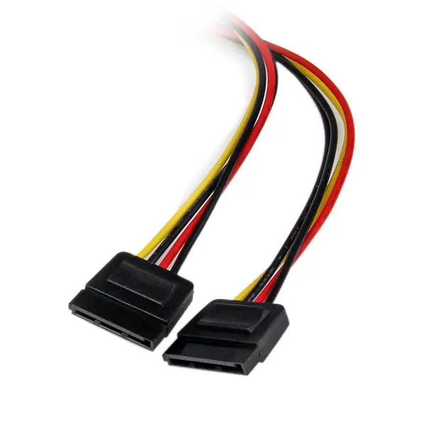 StarTech.com 12in LP4 to 2x SATA Power Y Cable