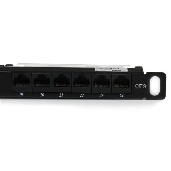 StarTech.com 24 Port 0.5U RM Cat5e 110 Patch Panel