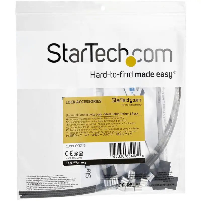 StarTech.com Security Cable Tethers 5 Pack