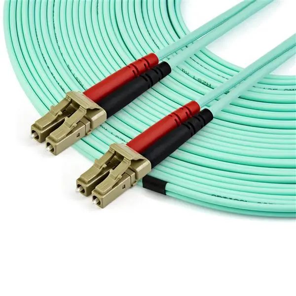 StarTech.com 15m OM3 LC LC Aqua Fiber Optical Cable