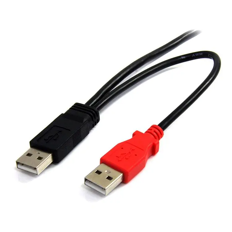 StarTech.com 6ft USB Y Cable for External Hard Drive