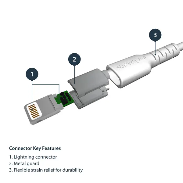 StarTech.com 2m USB to Lightning MFi Certified Cable