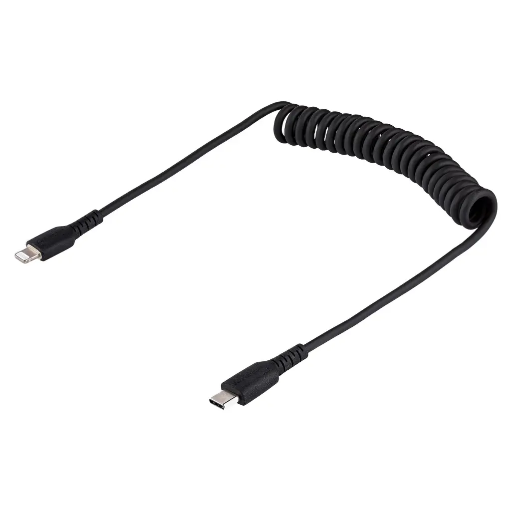 StarTech.com USB C To Lightning Cable 1m 3ft Coiled