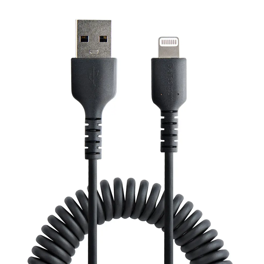 StarTech.com 50cm 20in USB To Lightning Cable Coiled