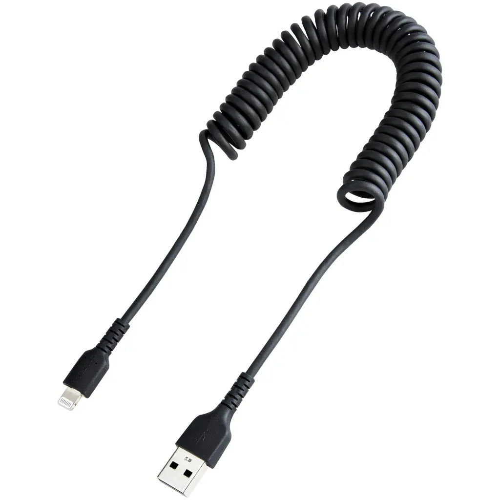 StarTech.com 1m 3ft USB To Lightning Cable Coiled