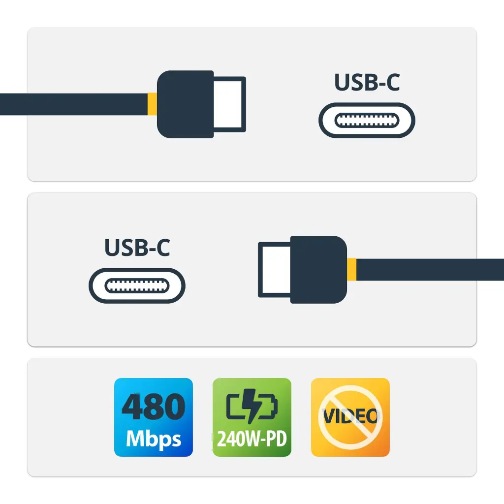 Startech.com 4M USB-C Charging Cable USB-IF Certified 240W PD