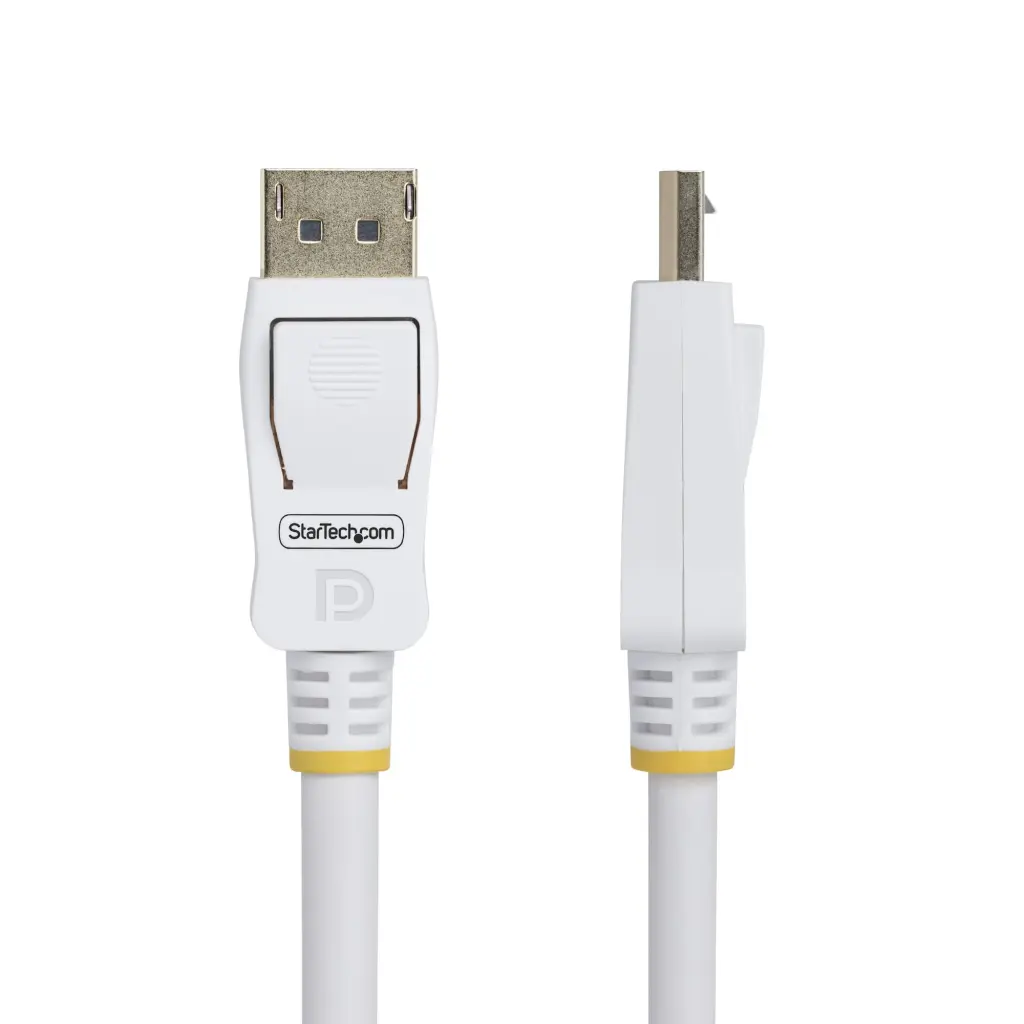 StarTech.com 6ft VESA Certified DisplayPort 1.2 White Cable with Latches