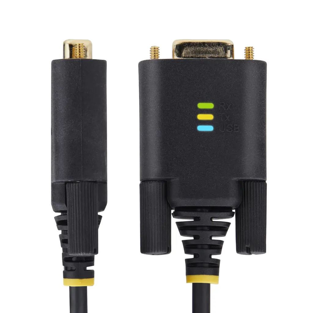 StarTech.com 3m USB to Null Modem Black Serial Adapter Cable