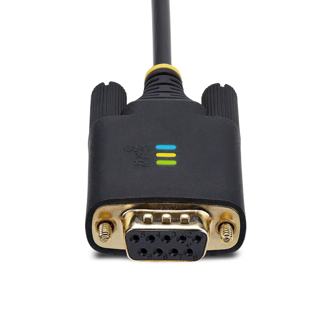 StarTech.com 3m USB to Null Modem Black Serial Adapter Cable