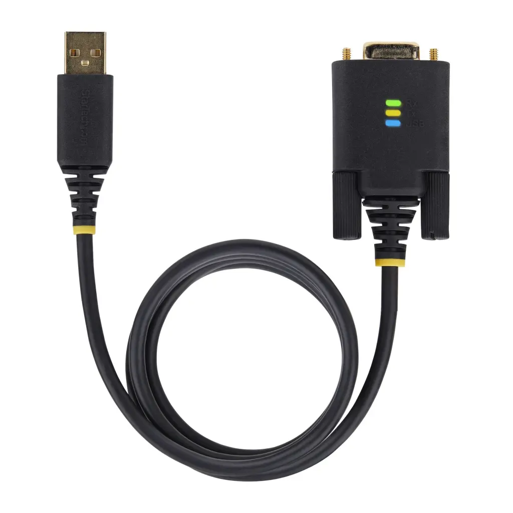 StarTech.com 3m USB to Null Modem Black Serial Adapter Cable