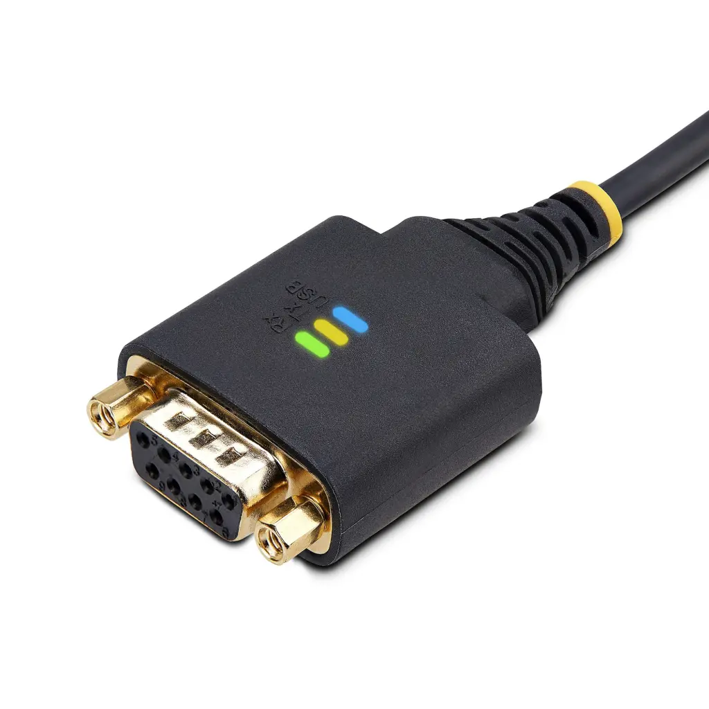 StarTech.com 3m USB to Null Modem Black Serial Adapter Cable