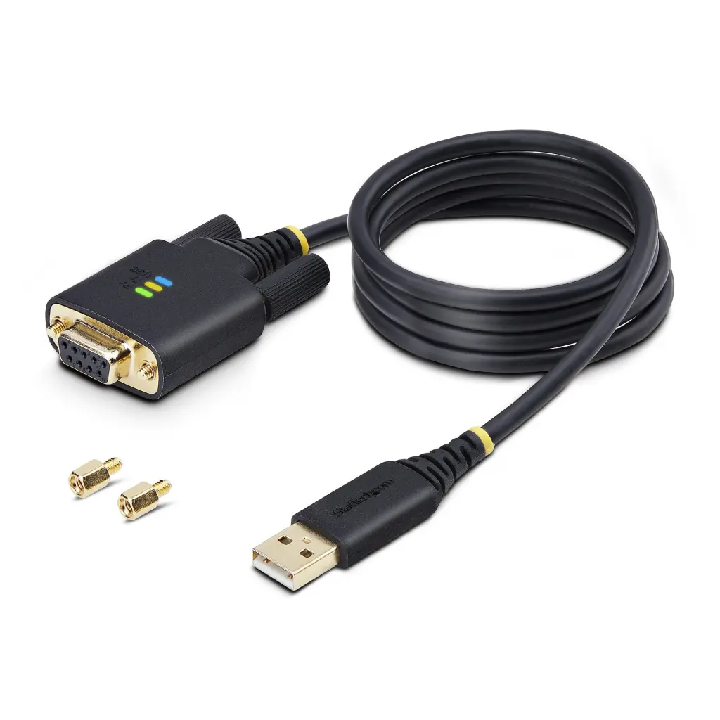 StarTech.com 1m USB to Null Modem Serial Adapter Cable Black