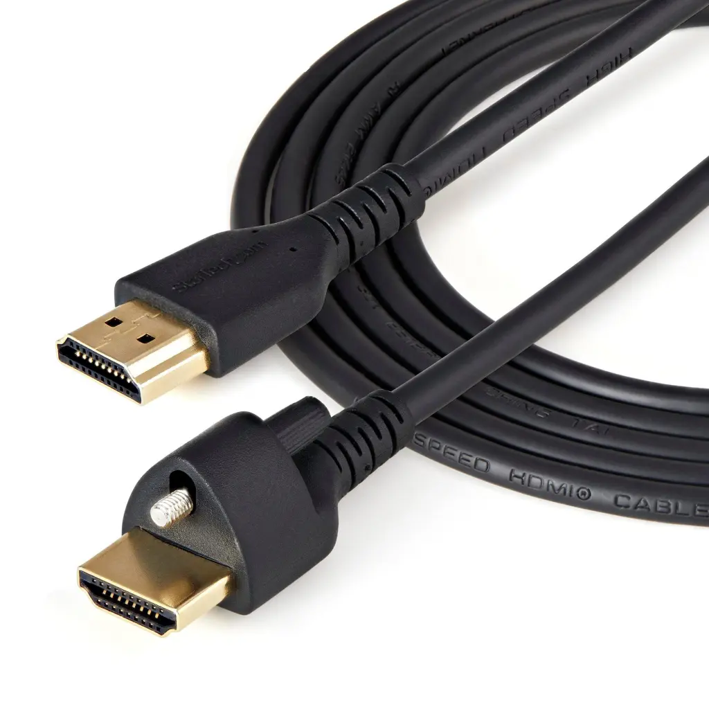 StarTech.com 1m 4K 60Hz HDR High Speed HDMI 2.0 Cable with Locking Screw