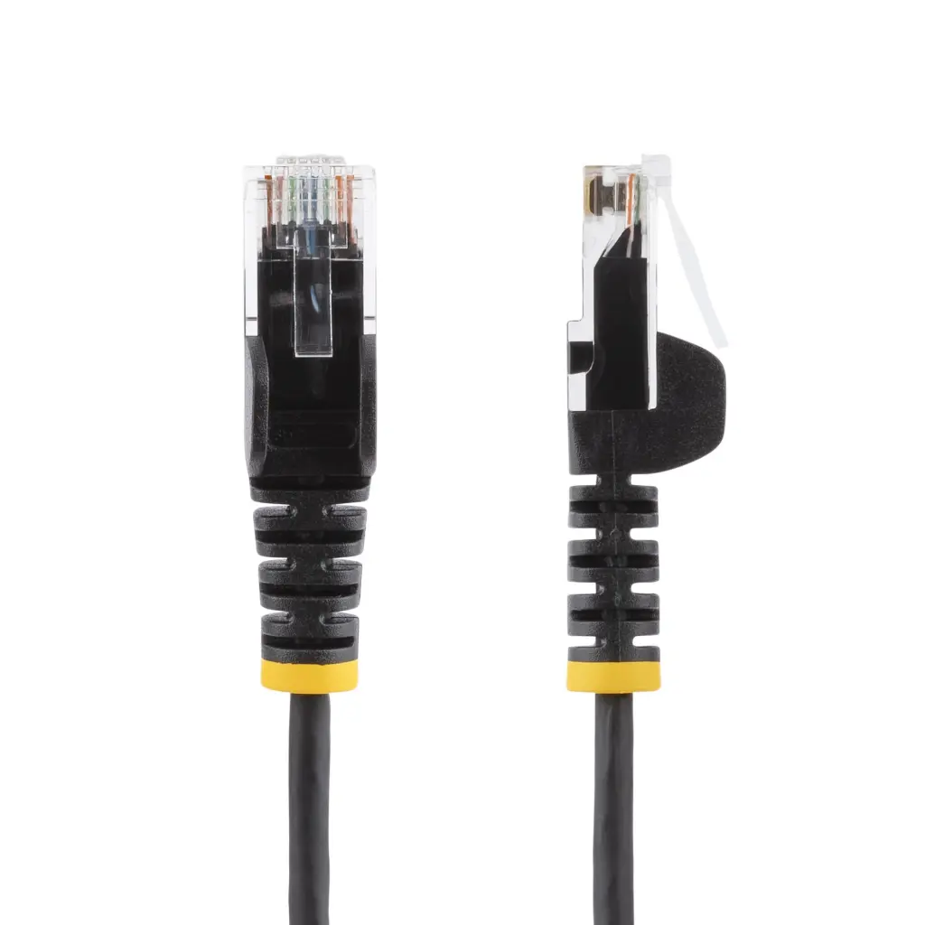 StarTech.com 0.5m Black Slim Snagless RJ45 CAT6 Patch Cable