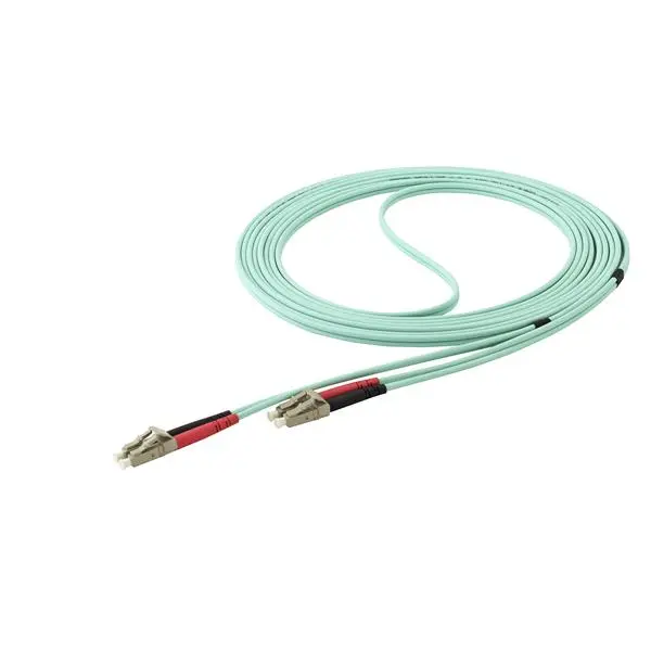 StarTech.com 5m Aqua Multimode 50/125 OM4 Duplex Multimode Fibre Optic Cable