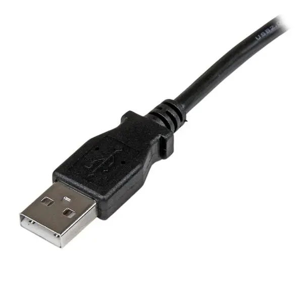 StarTech.com 2m USB 2.0 A to Left Angle B Black Cable