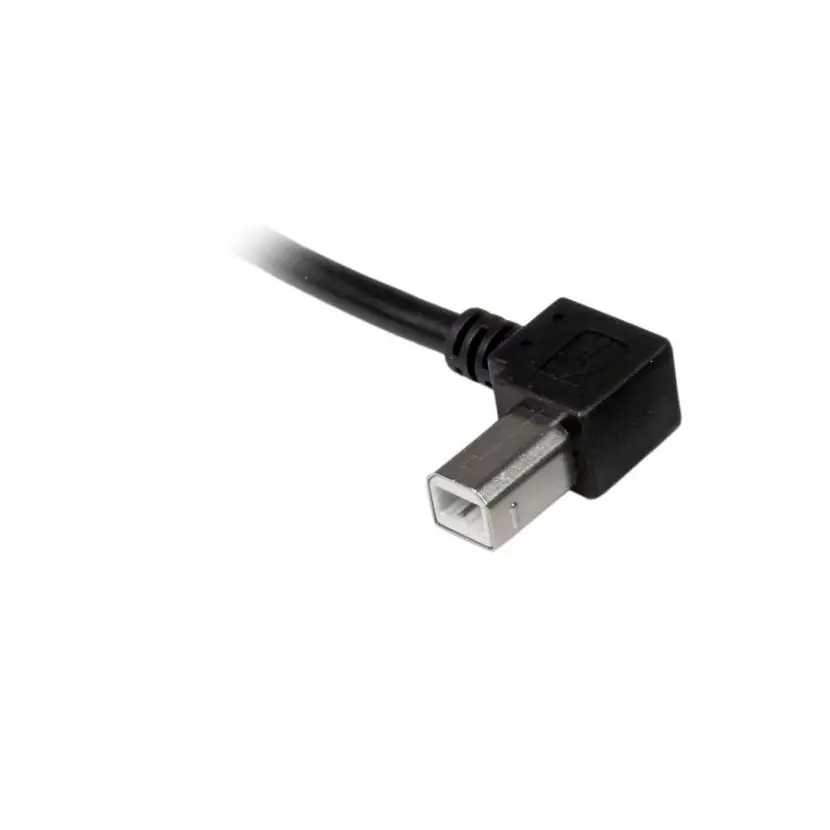 StarTech.com 2m USB 2.0 A to Left Angle B Black Cable