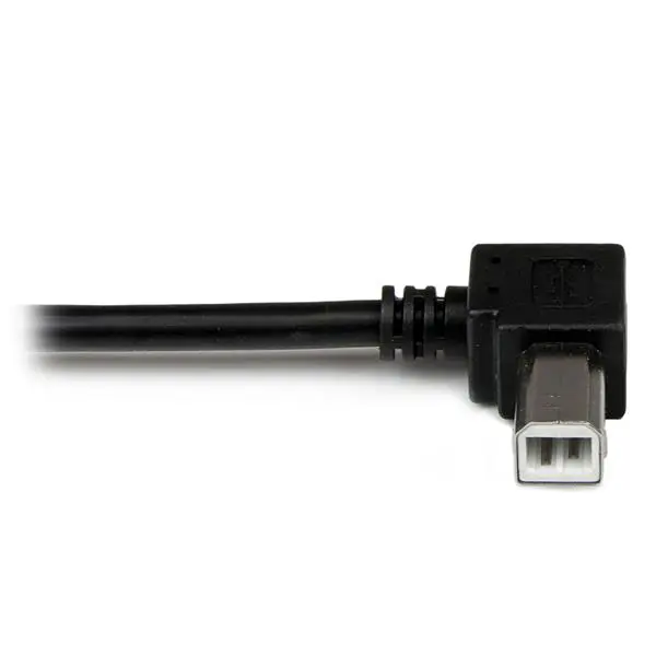 StarTech.com 2m USB 2.0 A to Left Angle B Black Cable