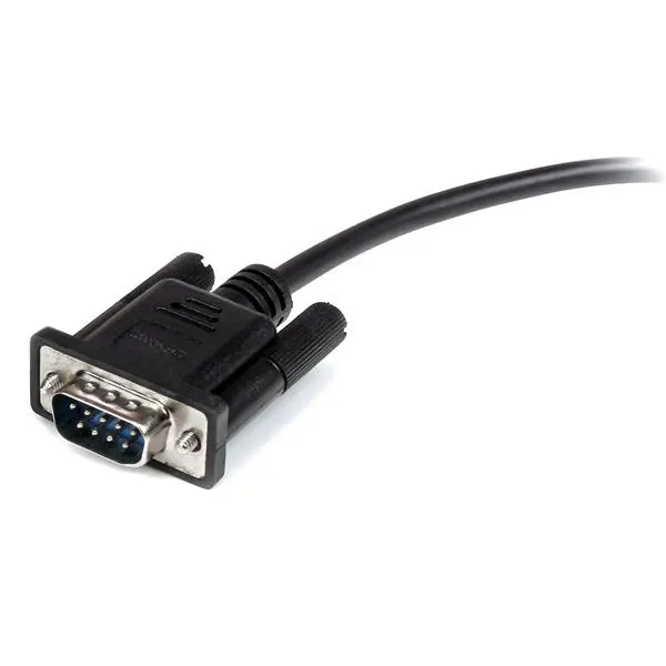 StarTech.com 3m Straight Through DB9 RS232 Black Serial Cable