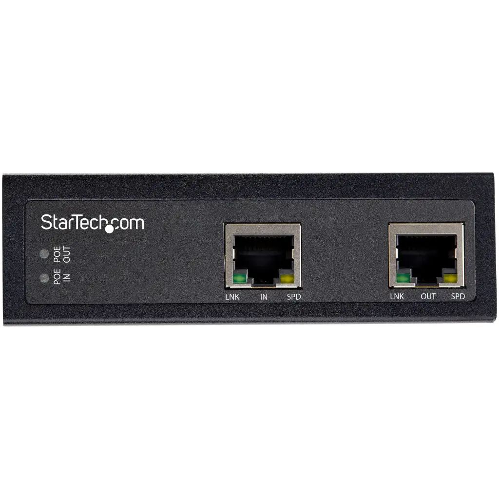 StarTech.com Industrial Single Port Gigabit PoE Extender 60W 100m