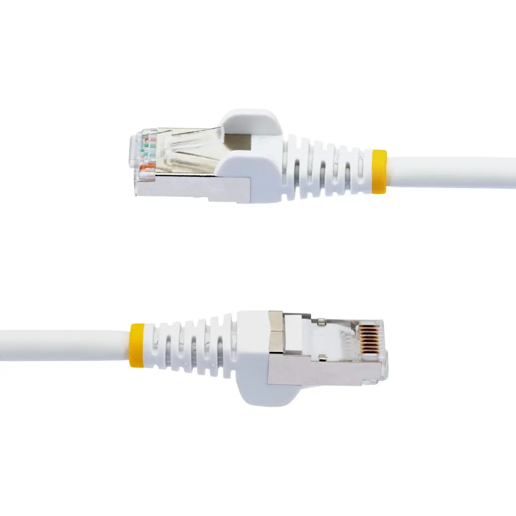 StarTech.com 7.5m CAT6a Snagless RJ45 Ethernet White Cable with Strain Reliefs