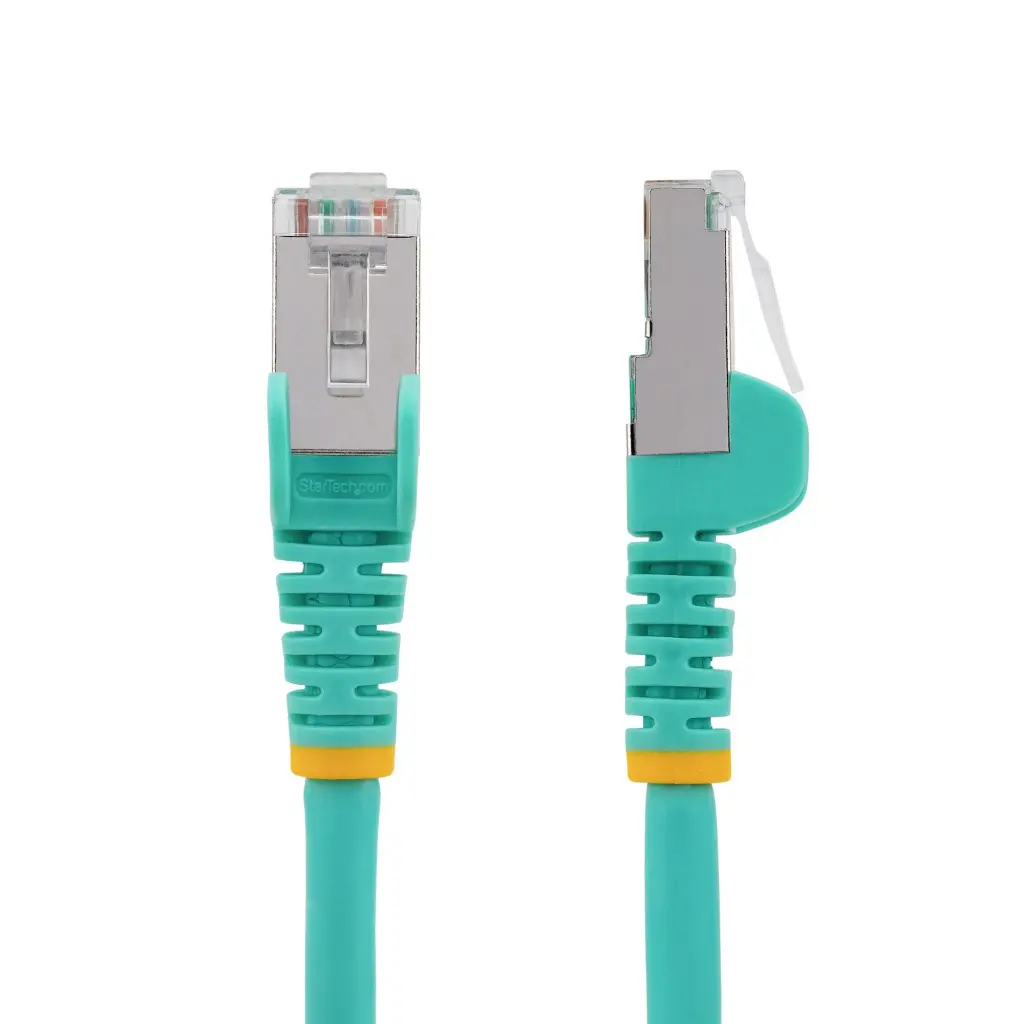 StarTech.com 5m CAT6a Snagless RJ45 Ethernet Aqua Cable with Strain Reliefs