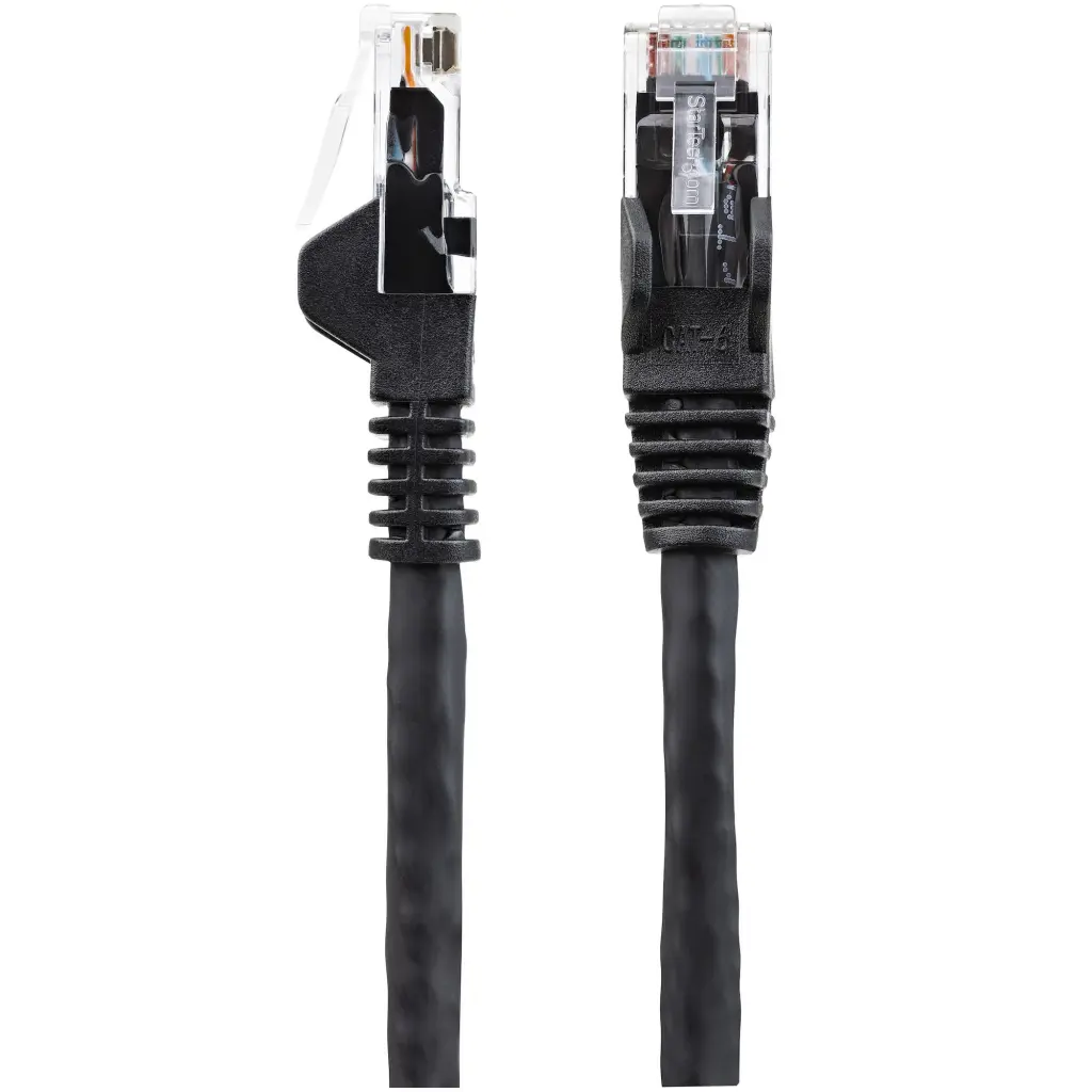 StarTech.com 2m CAT6 Ethernet Low Smoke Zero Halogen 10 Gigabit Black UTP Network Cable