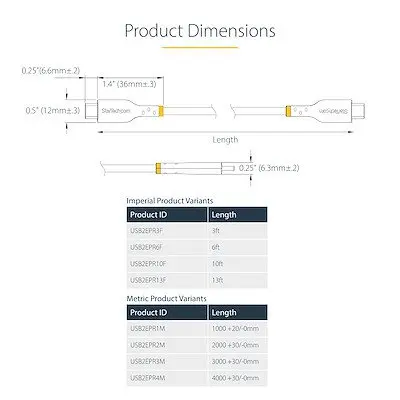 StarTech.com 1m USB-C Charging Cable240W PD USB-IF Certified