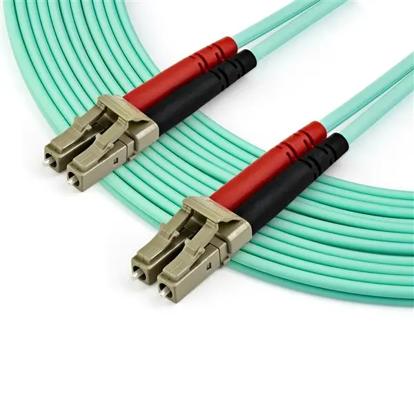 StarTech.com 7m LC UPC to LC UPC OM4 Aqua Multimode Fibre Optic Cable