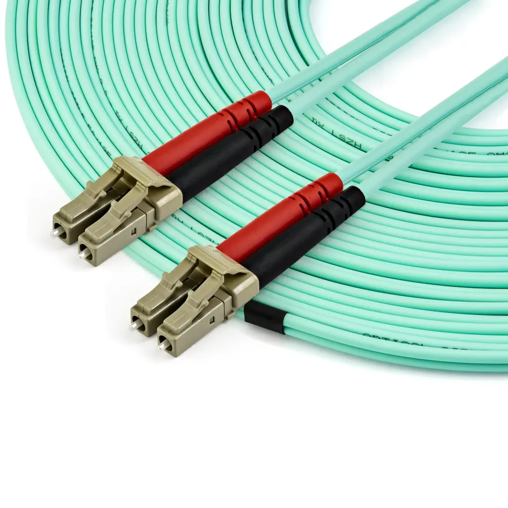 StarTech.com 15m LC UPC to LC UPC OM4 Multimode Fibre Optic Cable