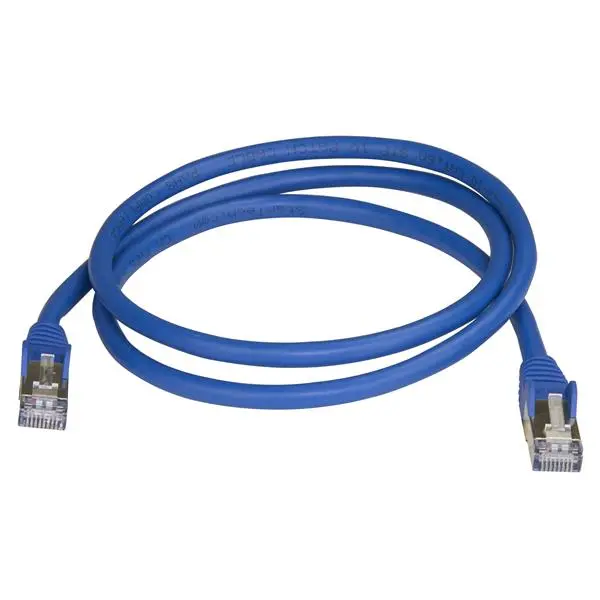 StarTech.com 1m Blue CAT6a Ethernet Cable - 10 Gigabit Shielded Snagless RJ45 100W PoE - 10GbE STP Network Cable with Strain Relief