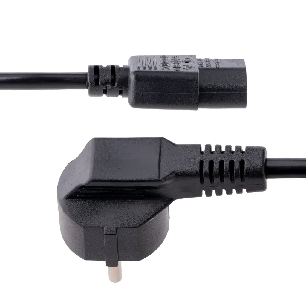 StarTech.com 1m EU Schuko to C13 Black Power Cable