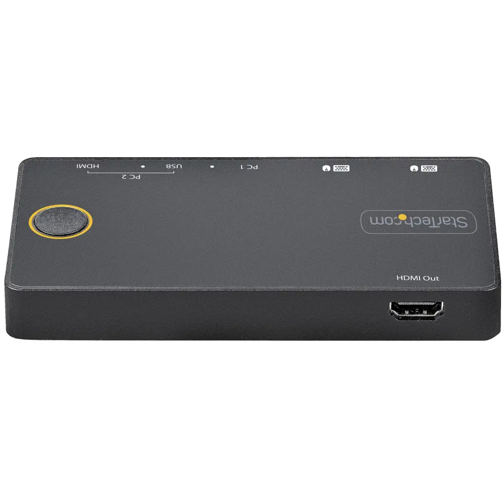 StarTech.com 2 Port Hybrid USB A HDMI USB C Single 4K 60Hz HDMI 2.0 KVM Switch