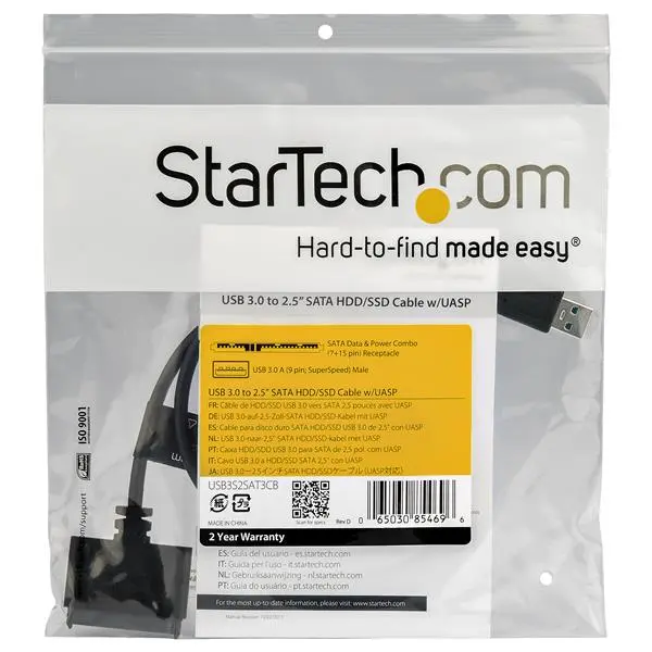 StarTech.com SATA to USB Cable with UASP HDD Adapter