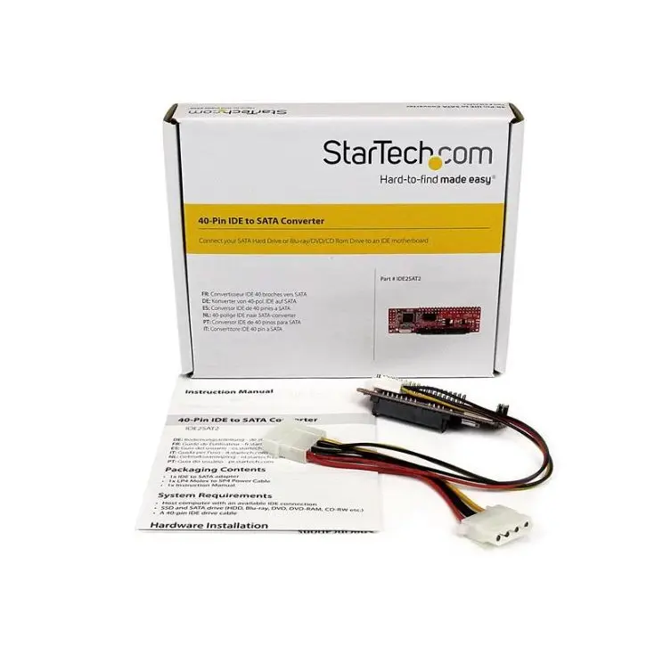 StarTech.com 40 Pin IDE PATA to SATA HDD ODD Adapter