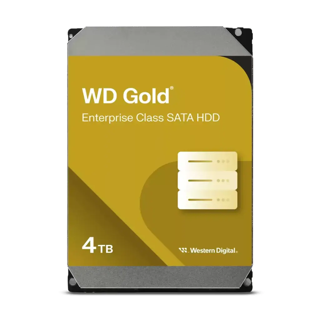 Western Digital Gold 4TB SATA 3.5 Inch 7200 RPM Internal Hard Drive